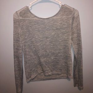 Baby blue crossed back shirt